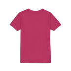 Youth Tee — "Punch Love" Monkey Hugging Pink Teddy Cute Kids Valentine Shirt
