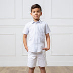 Linen Short Sleeve Button Down Shirt