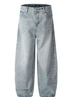 Men's Washed Relaxed Fit Baggy Jeans