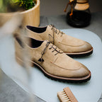 26-224-OAK CAMPO Sueded Goatskin Lace Up with Wax Finish, Oak