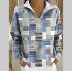 Womens Half Zip Pullover Hoodie Top
