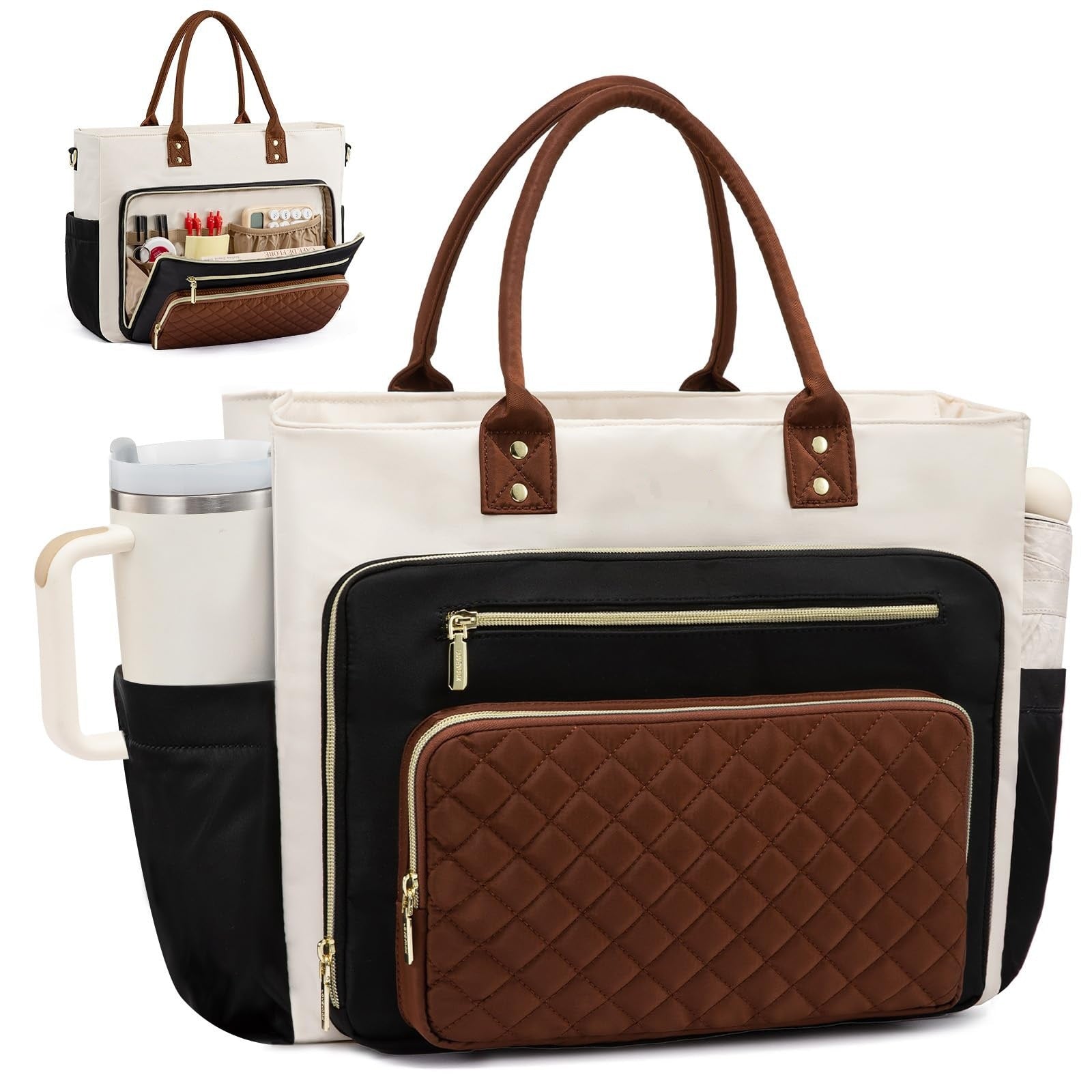 Expandable Travel Work Briefcase Tote Bag