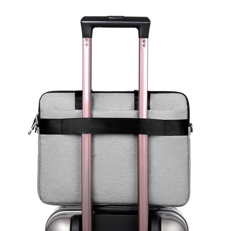 Laptop Bag Men's Handbag Briefcase Shockproof Pu Leather