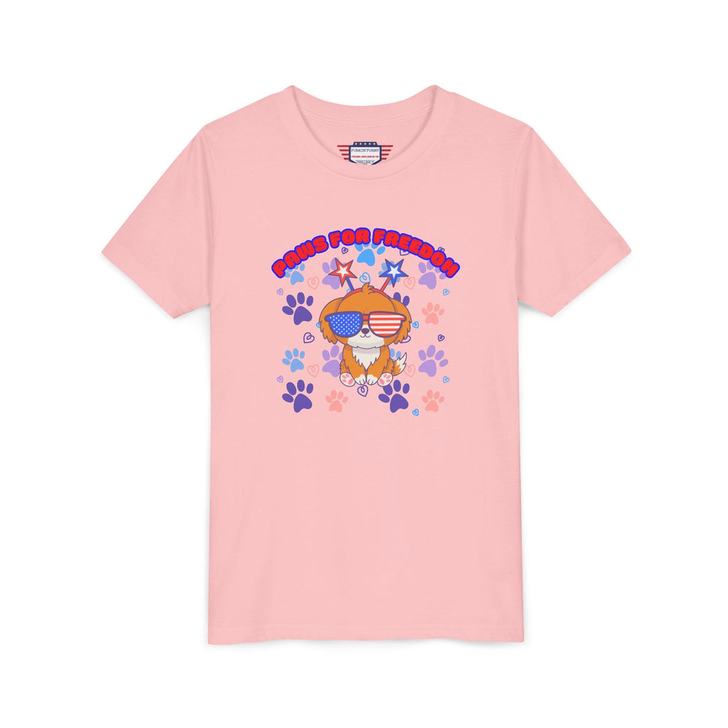 Youth - 'Paws for Freedom' Unisex Classic Tee - Celebrate Pets & Patriotism