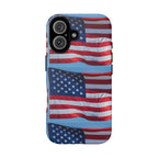 American Flag Tough Phone Case — Patriotic iPhone Protective Cover