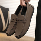 Men's Solid Color Canvas Penny Loafers