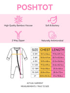 Posh TOT Sea Turtle Bamboo Baby Convertible Zippy Romper