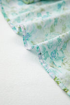 Green Floral Lace Tied Strap Empire Waist Maxi Dress