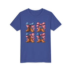 Patriotic Youth Tee, Youth Short Sleeve Shirt, 4th of July Shirt, Americana T-Shirt, Cute Kids Top for Independence Day
