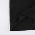 Women's V-Neck Ribbed Knit Button Cardigan Top – Black