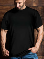 Plus Size Skull Graphic Shirt – 3D Back Print, Oversized Fit, Casual Streetwear for Men