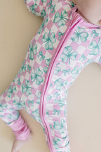 Bamboo Zip Romper | Shamrock & Bows