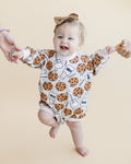 Bubble Romper | Milk & Cookies