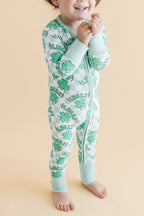 Bamboo Zip Romper | Lucky Shamrock