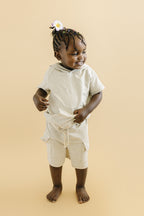 Cargo Shorts Set | Oatmeal