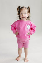 Biker Shorts Set | Pink