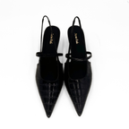 Connie Embossed Crocodile Heels