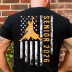 Senior 2026 Personalized Custom Graduation Backside Shirt C640