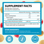 I Love Health Lion’s Mane Mushroom Extract 1000mg – 60 Gummies | Supports Cognitive Function & Mental Clarity | Natural Brain Health Supplement