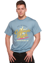 California Beach Men's Bamboo Viscose/Organic Cotton Short Sleeve Graphic T-Shirt
