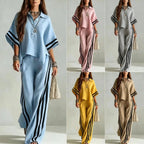 Women's Short-Sleeve Shirt & Loose Pants Two-Piece Set