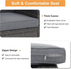 Outdoor Wicker Patio Furniture Set with Storage Box