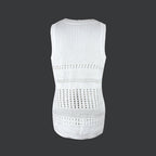 Women’s Solid Color Thin White Pullover Vest