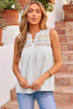 Rebekah Stitch Sleeveless Shift Top