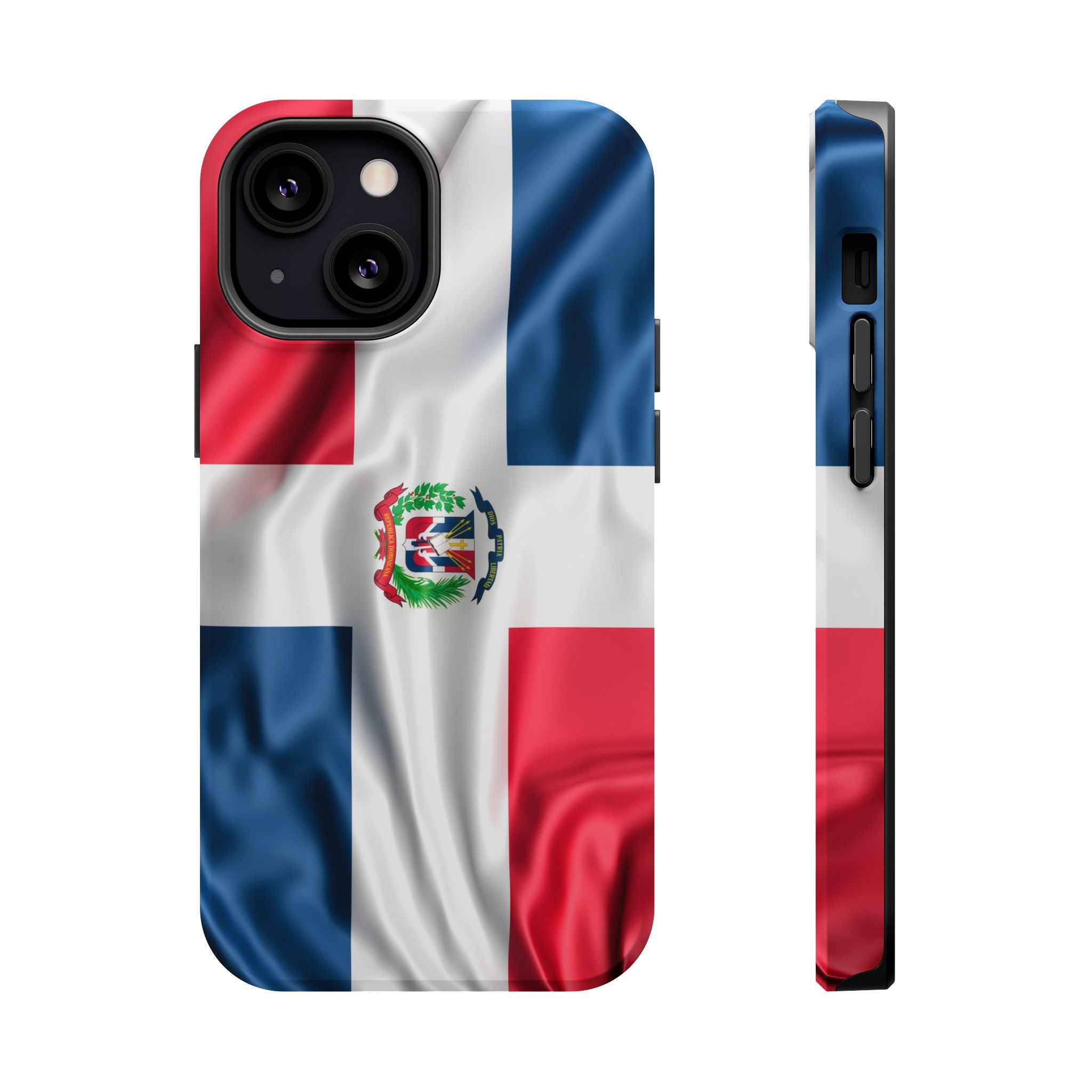 Dominican Republic Flag Magnetic Impact Resistant Phone Case