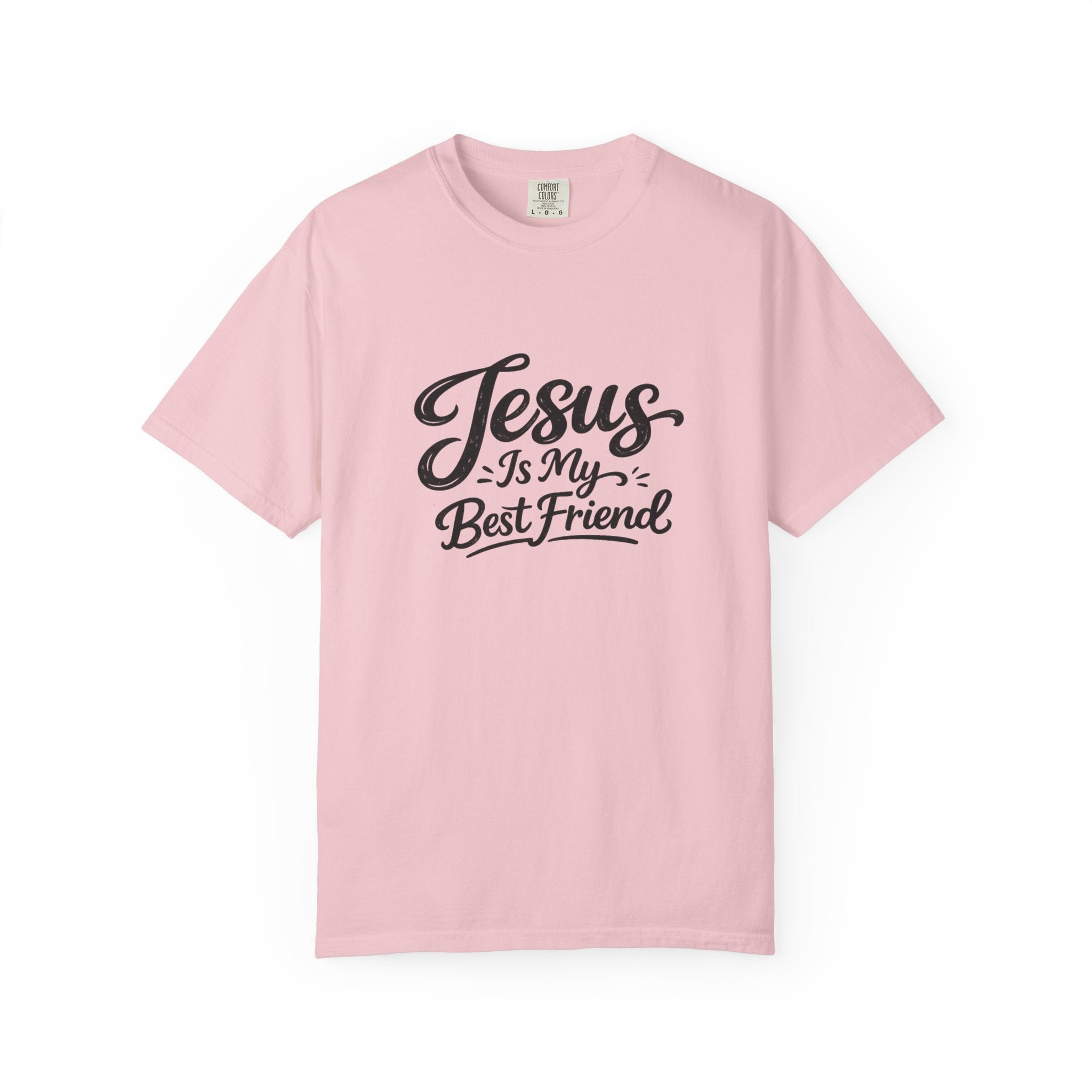 Jesus Is My Best Friend T-Shirt — Faith Christian Tee with Back Cross