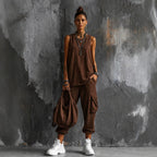 Women's Sleeveless Tank Top & Cropped Ankle Pants Set