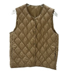 Layered Inner Wear, Short Round-neck Lightweight Down Vest Jacket