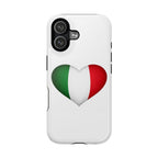 Italy Flag Heart Phone Case — Magnetic Impact‑Resistant Protective Cover