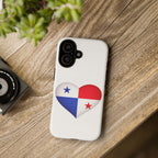 Panama Flag Heart Phone Case Patriotic Panama iPhone Case