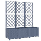Garden Planter with Trellis Blue Gray 47.2"x15.7"x53.5" PP
