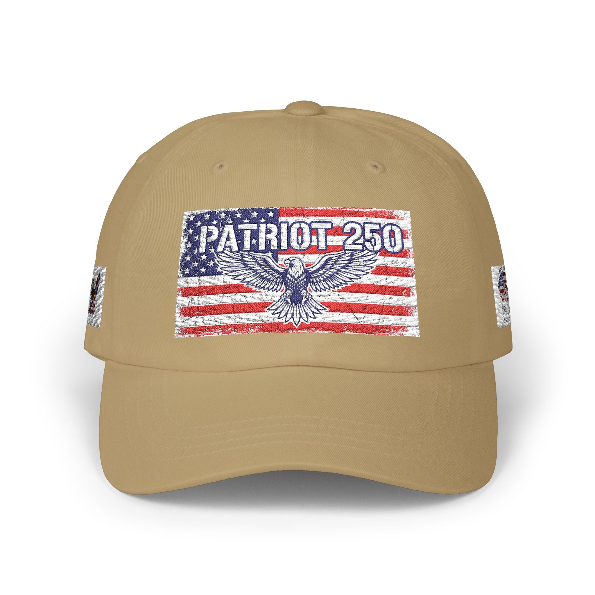 Patriot 250 Eagle Flag Dad Cap | American Flag Vintage Baseball Hat | Vintage USA Eagle Cap | Patriotic Adjustable Baseball Hat | Fourth of July