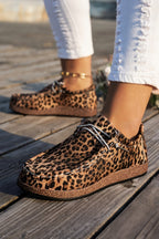 Racing Red Lightweight Boho Patchwork Lace Up Shoes