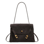Retro Minimalist Genuine Leather Shoulder Bag