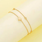 3pcs Heart Necklace & Bracelet Set for Women