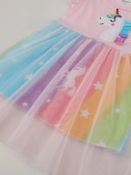 Children's Unicorn Rainbow Tutu Dress