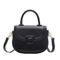 Minimalist Round PU Leather Crossbody Bag