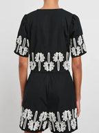Tie Front Short Sleeve Top and Shorts Set