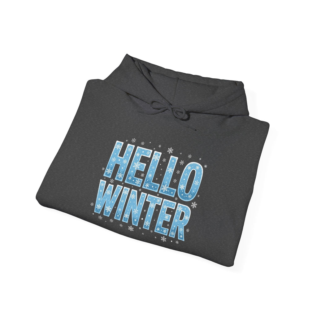 Hello Winter Winter Hoodie — Cozy Pullover Hoodie, Winter Gift | Winstar4U
