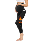 Fleece-lined Leggings Extra-thick Perfect For Autumn And Winter Wearsupports The Belly Without Feeling Tight