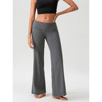 Womens Loose-Fit Foldable Casual Pants For Spring And Summer