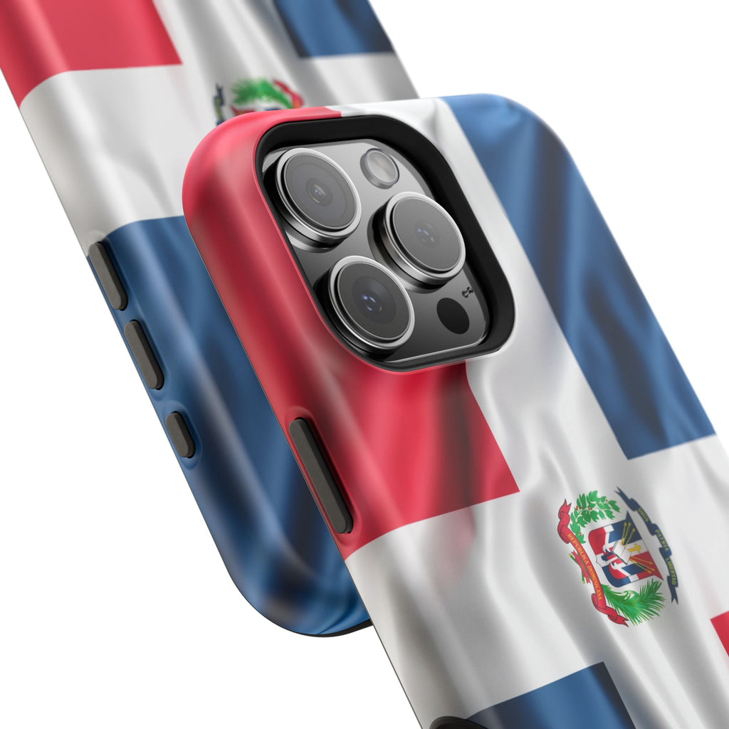 Dominican Republic Flag Magnetic Impact Resistant Phone Case