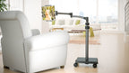 LEVO G2 Deluxe Tablet Floor Stand – Adjustable Height 30"–56", 5-Axis Arm, Universal Fit for iPad, Kindle, Samsung & More – Hands-Free Use in Bed, Sofa, Office – Gunmetal Grey