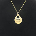 Cross Border Water Drop Combination Pendant Can Be Engraved With Letter Name Creative English Jewelry Mother's Day Gift