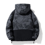 Men's Winter Color-Block Hooded Thick Down Jacket