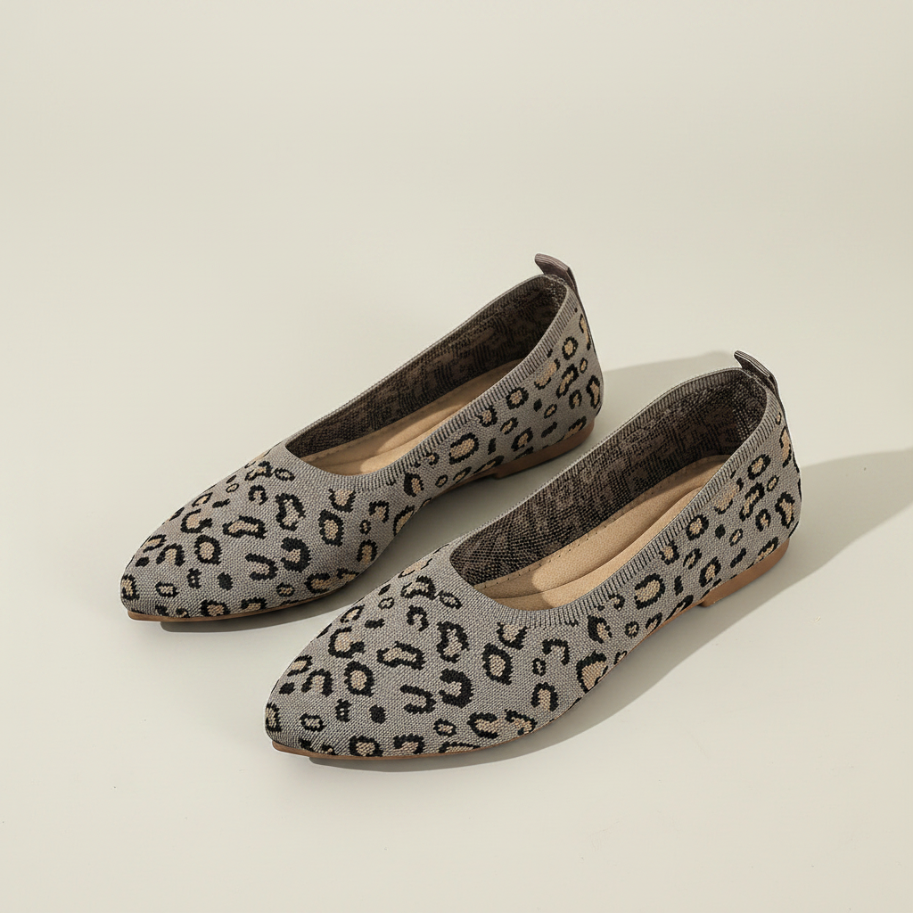 Leopard Slip-On Pointed Flats